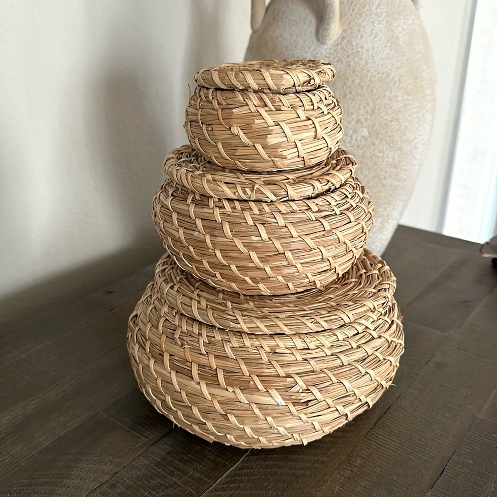 IKEA Stack of Woven Baskets